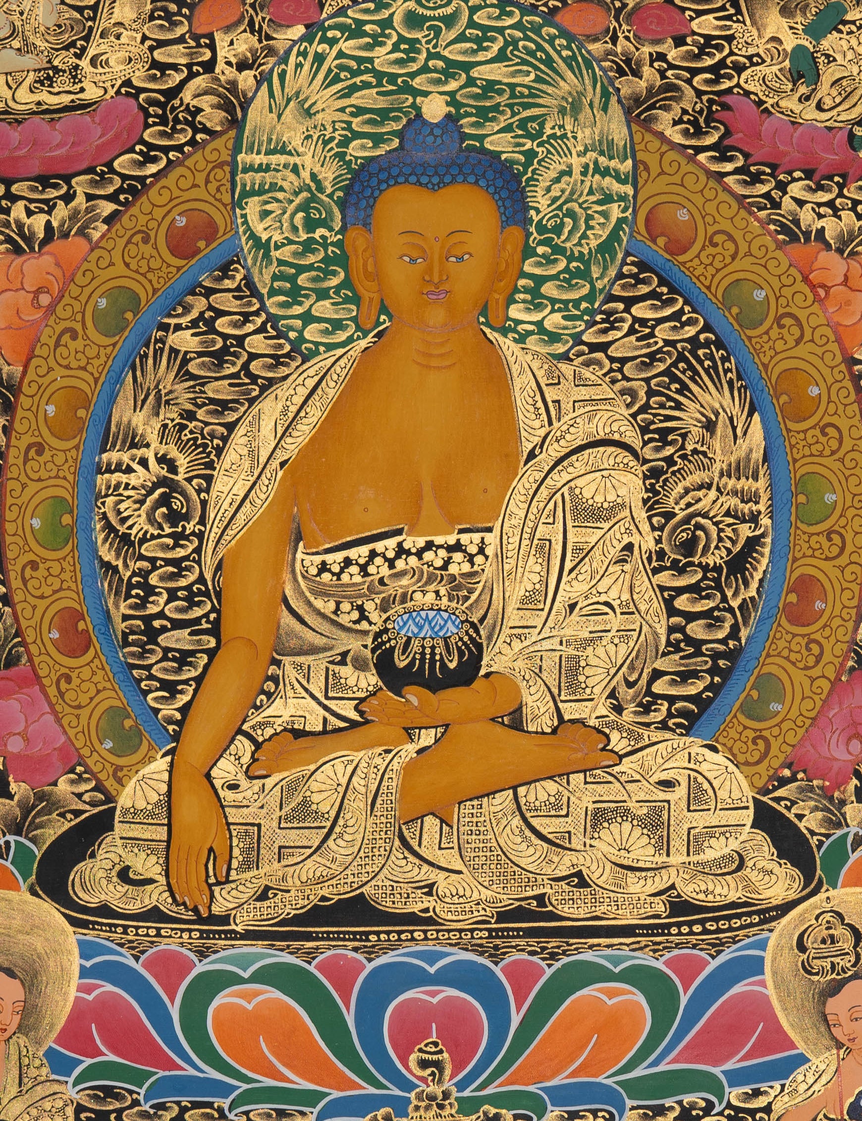 Shakyamuni Buddha Thangka - Tibetan Painting