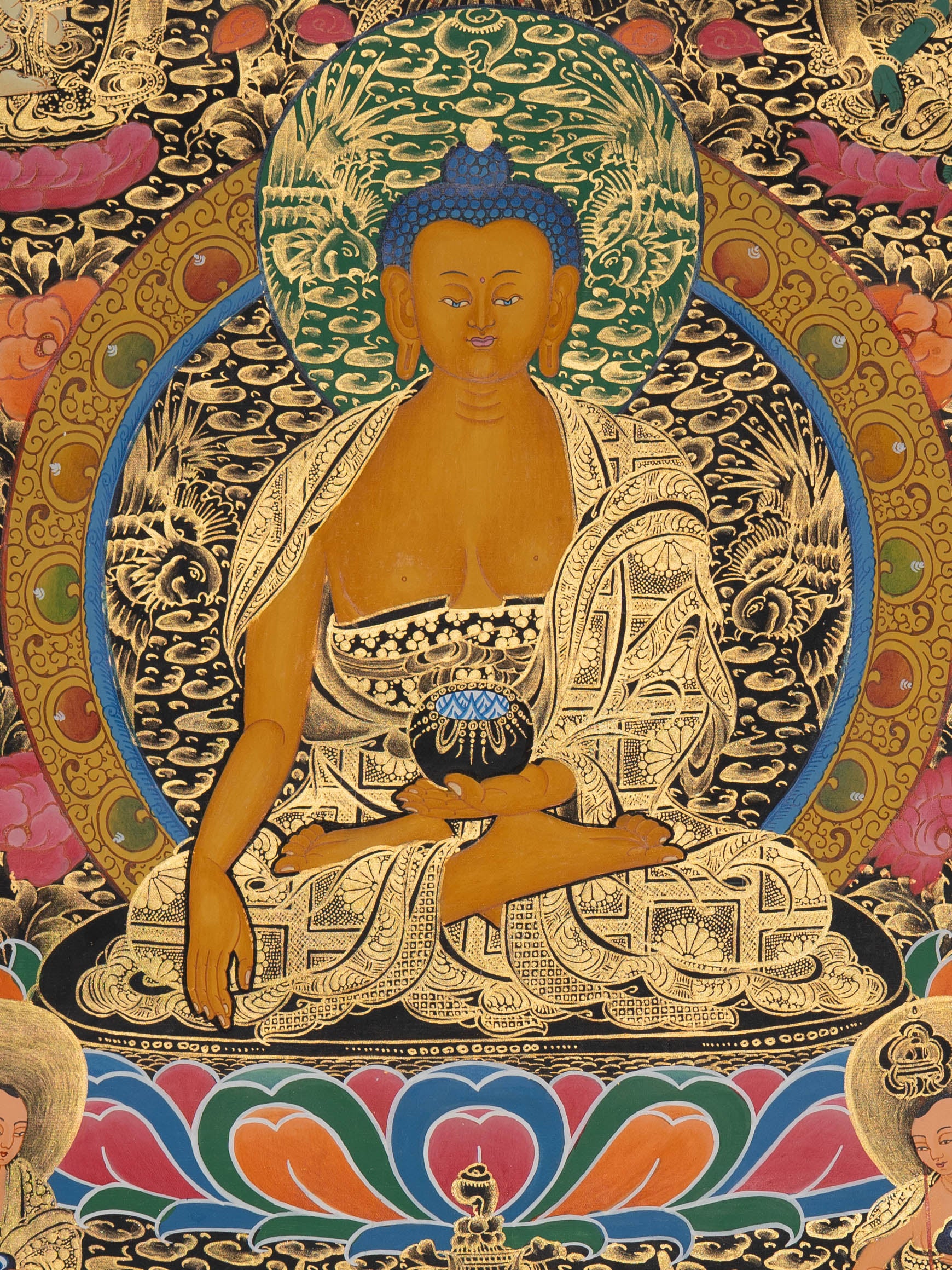 Shakyamuni Buddha Thangka - Tibetan Painting