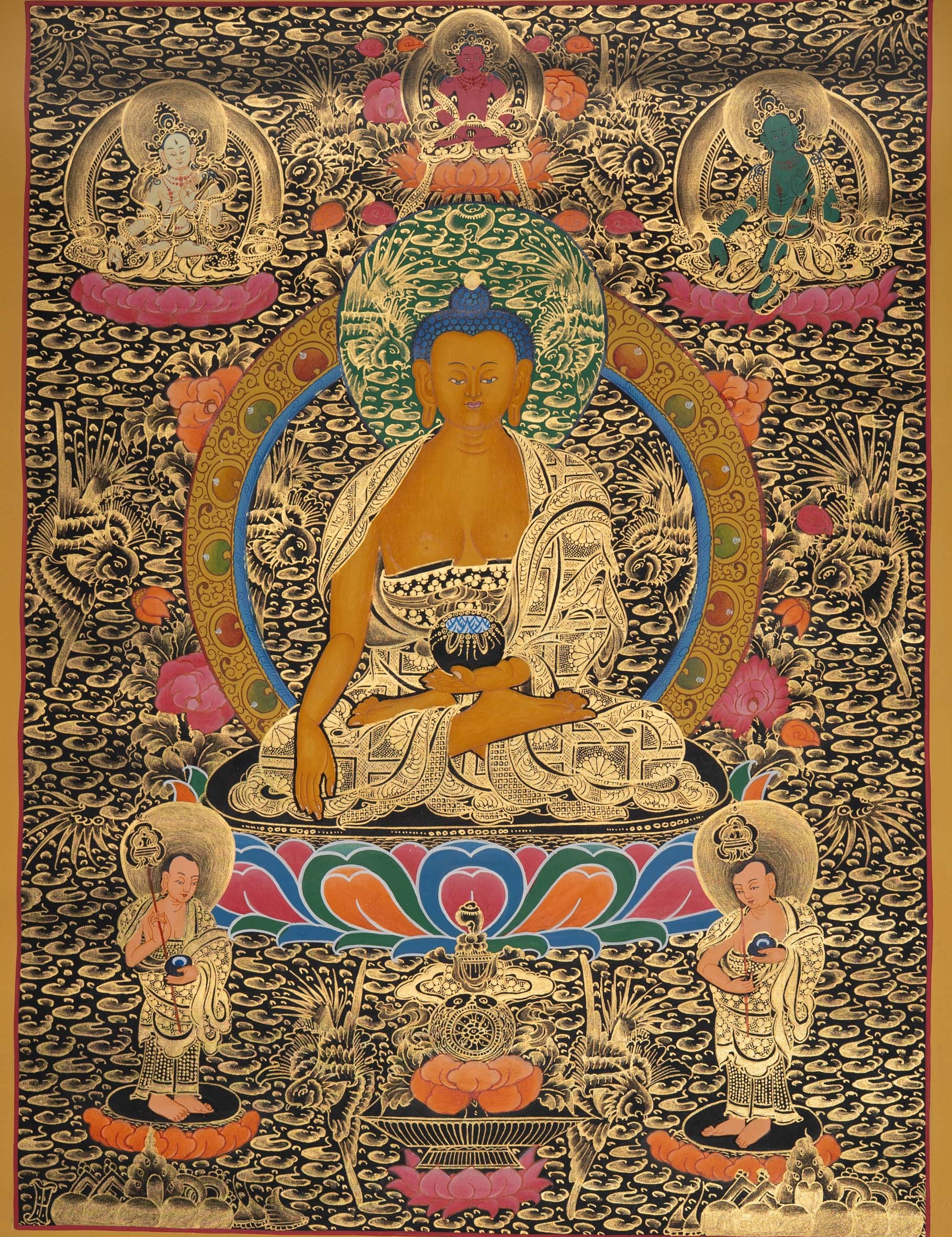 Shakyamuni Buddha Thangka - Tibetan Painting