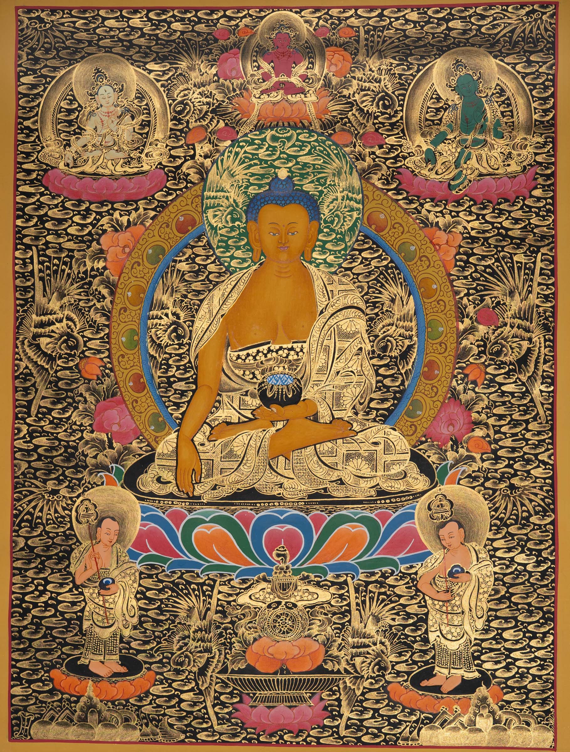 Shakyamuni Buddha Thangka - Tibetan Painting