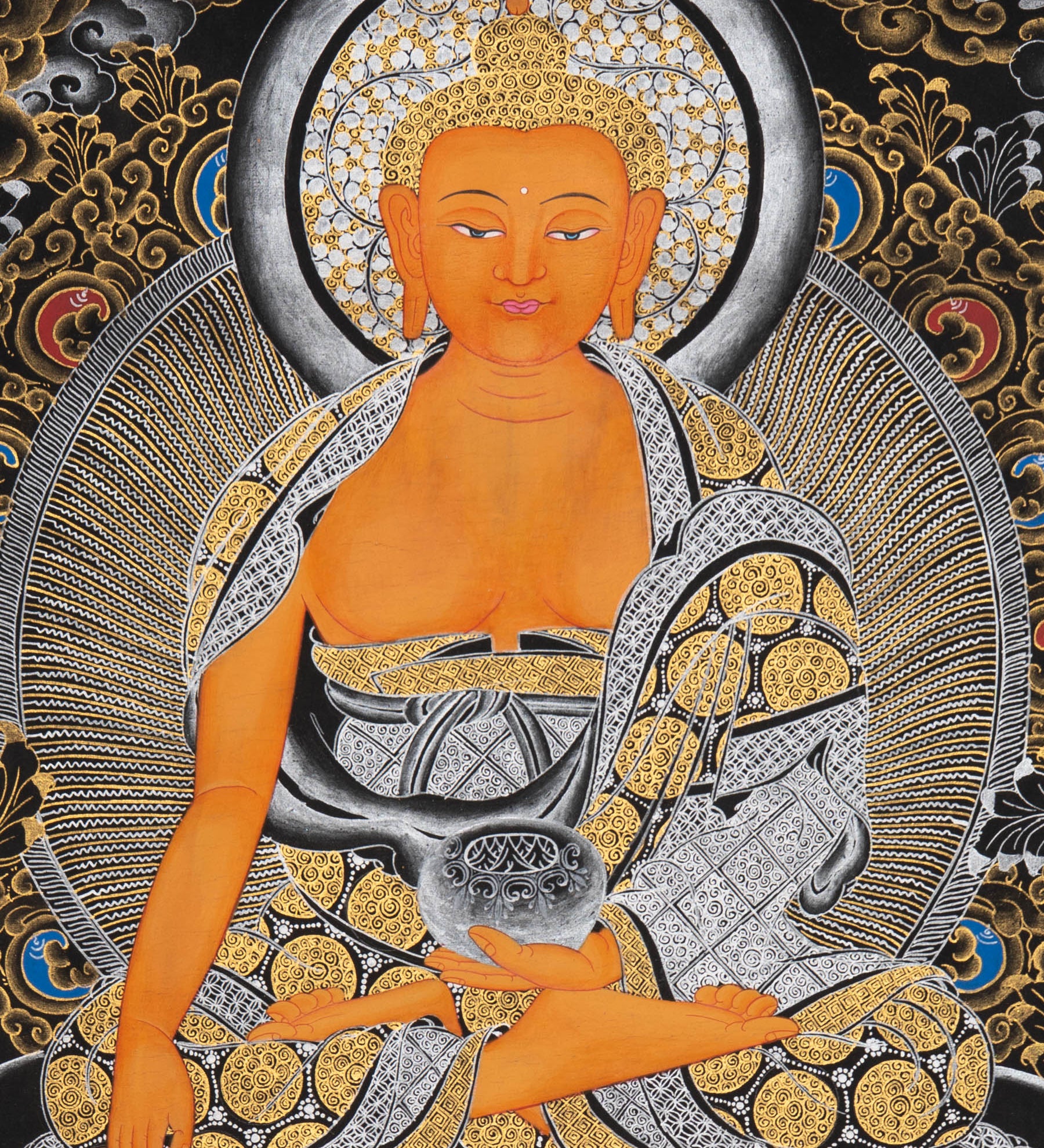 Tibetan Shakyamuni Buddha Thangka