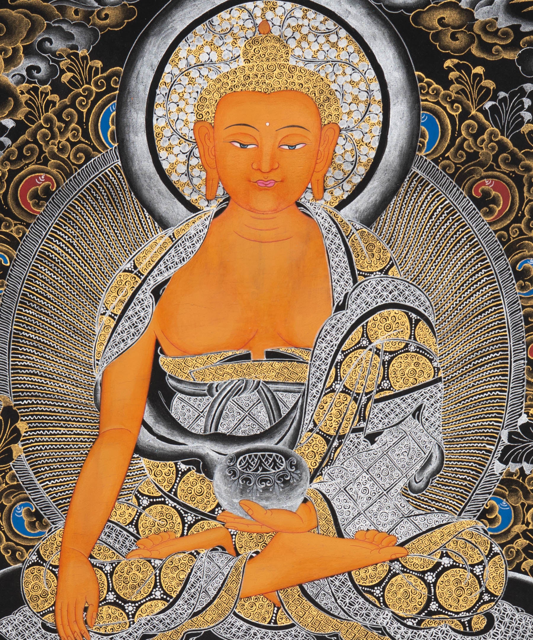 Tibetan Shakyamuni Buddha Thangka