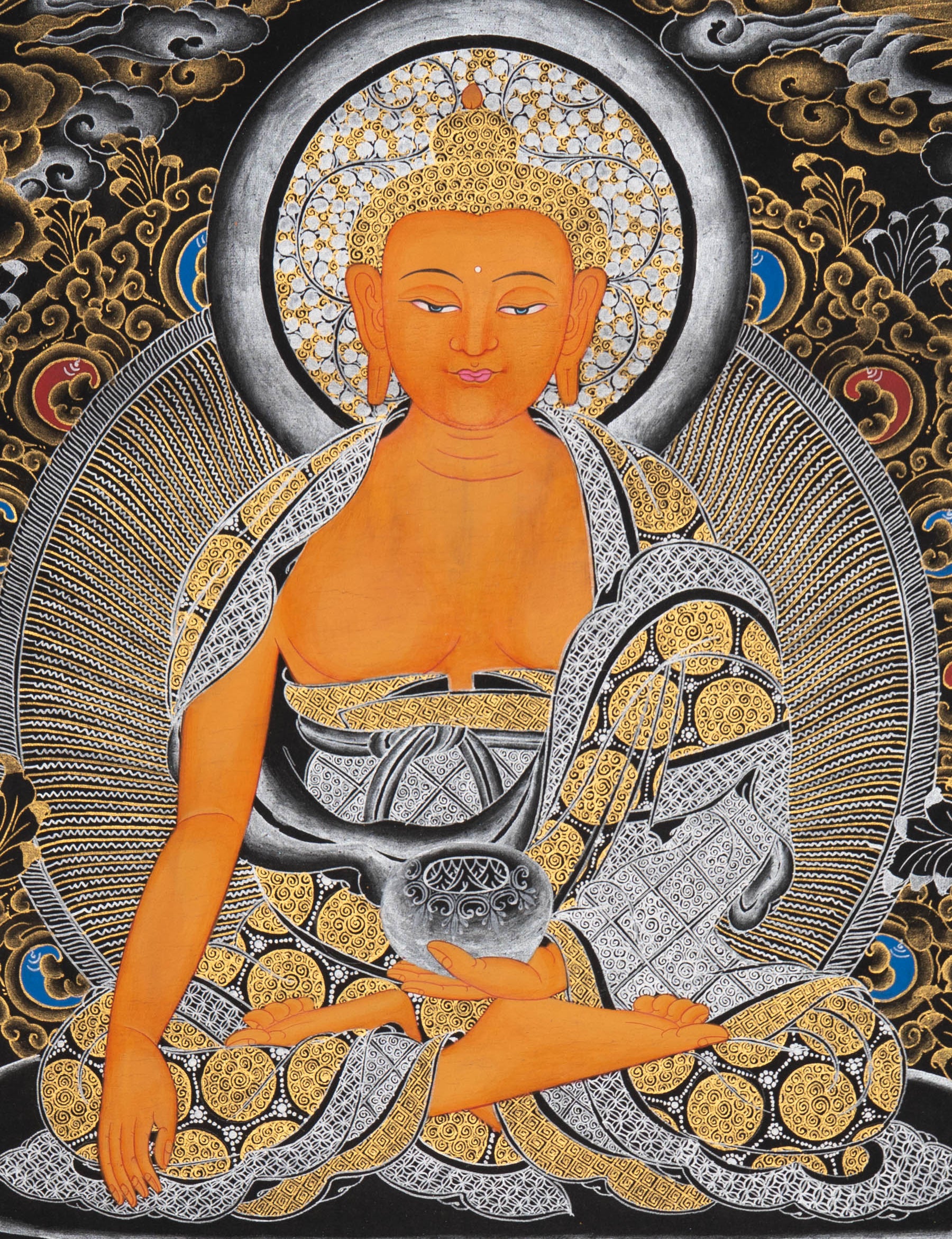 Tibetan Shakyamuni Buddha Thangka
