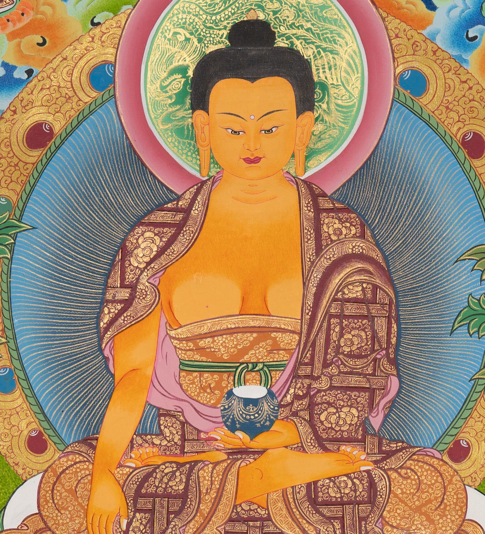 Tibetan Thangka Painting - Shakyamuni Buddha