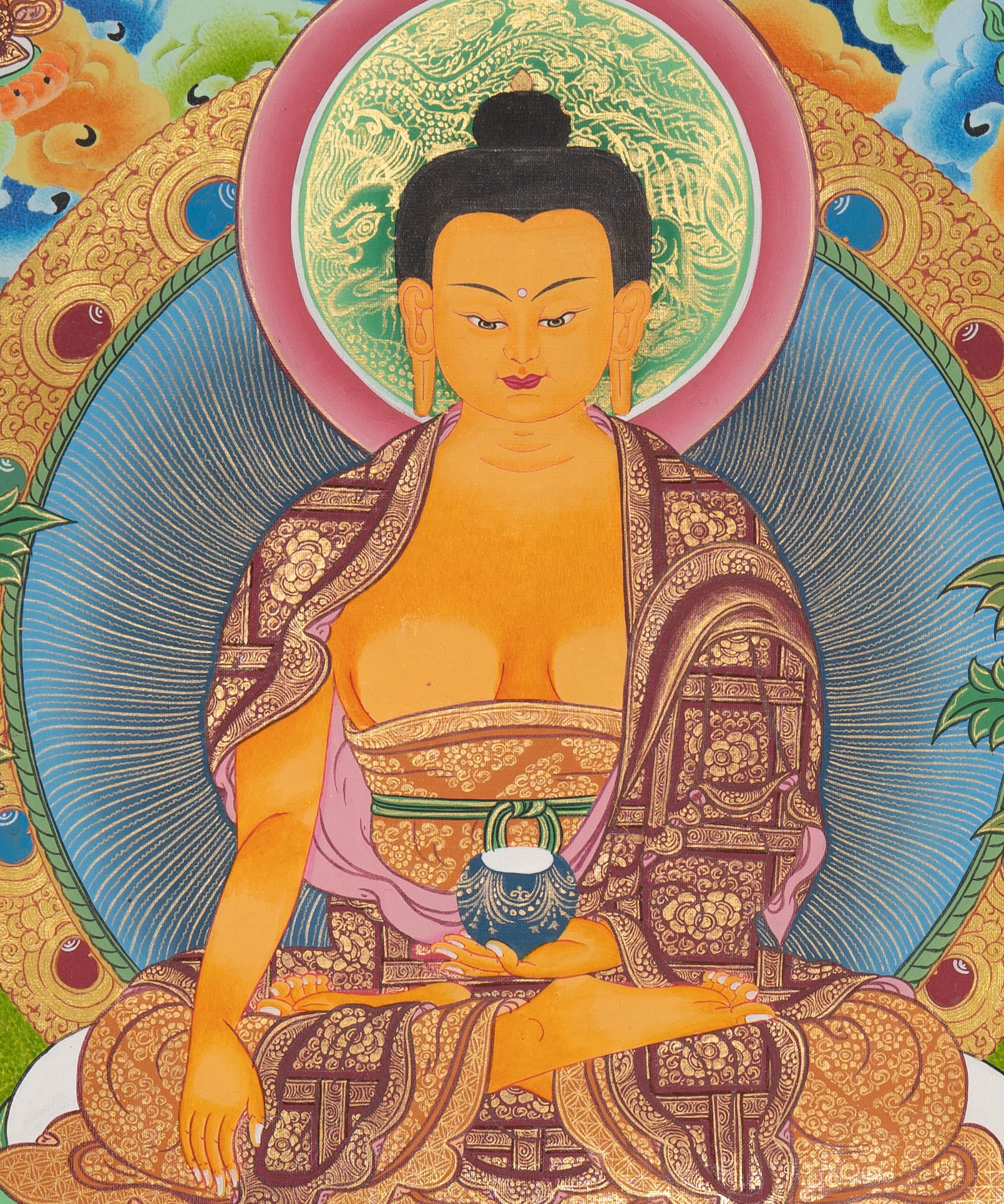 Tibetan Thangka Painting - Shakyamuni Buddha