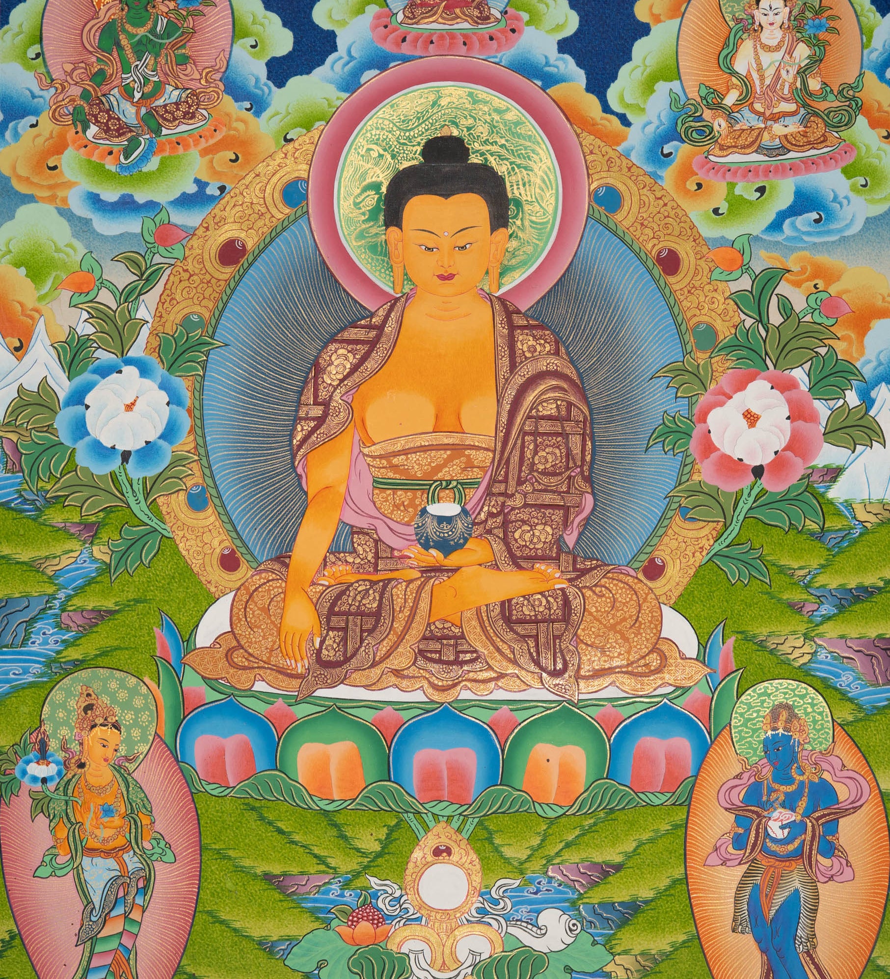 Tibetan Thangka Painting - Shakyamuni Buddha