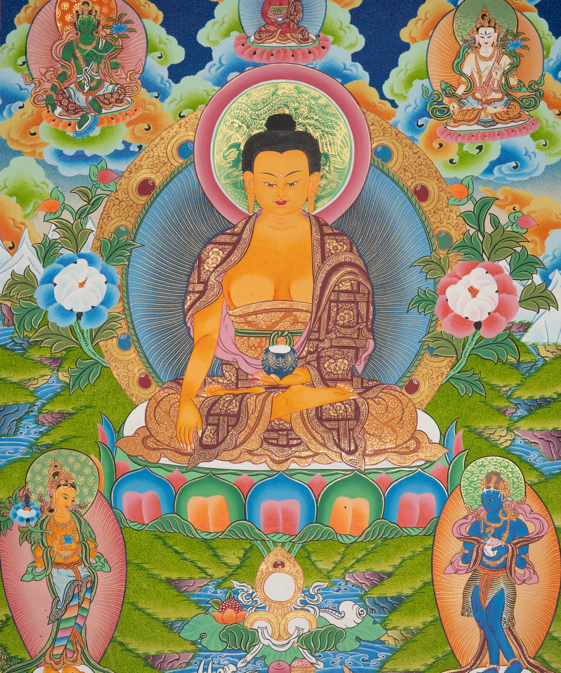 Tibetan Thangka Painting - Shakyamuni Buddha