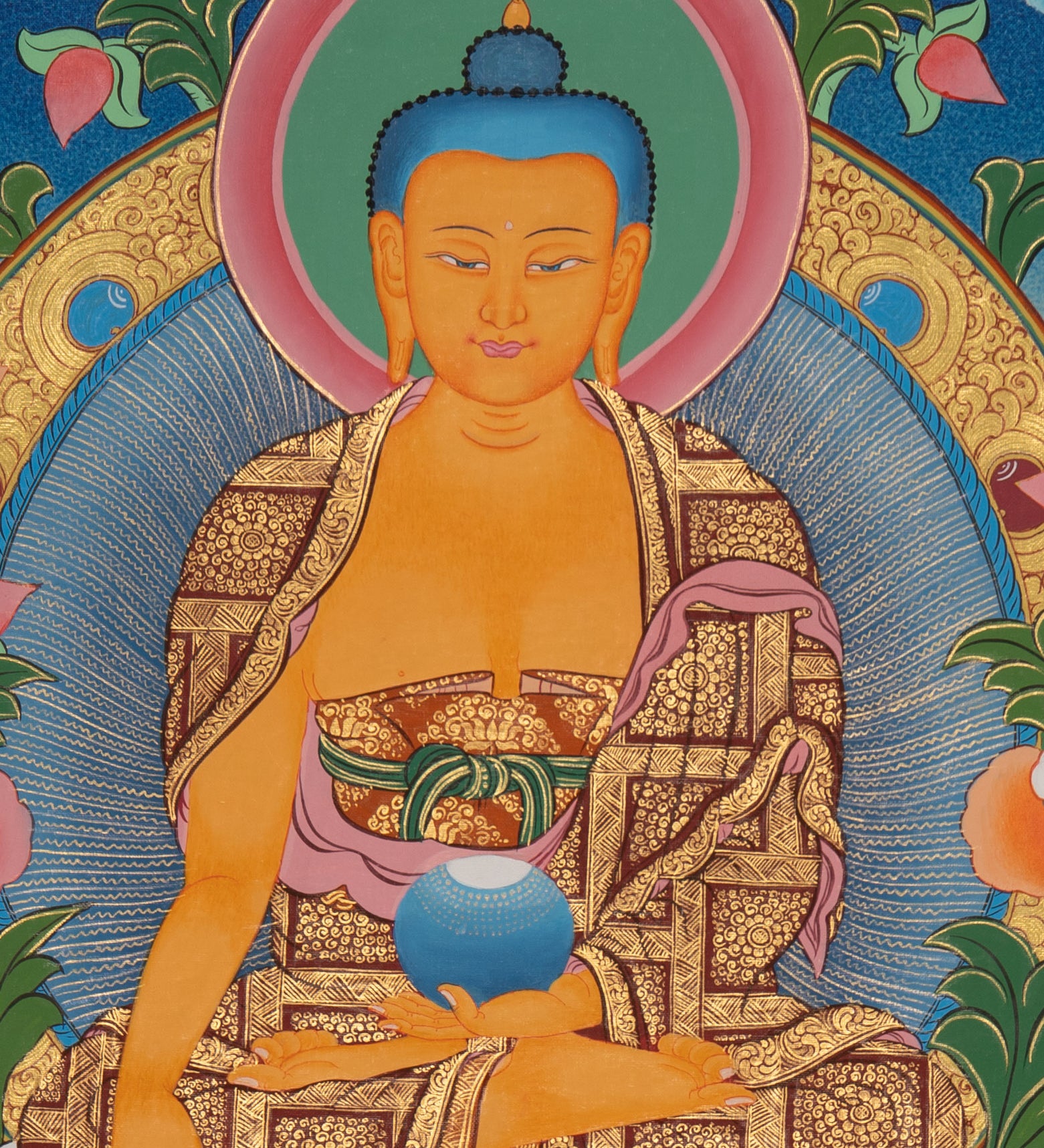 Thangka Painting of Shakyamuni Buddha - Sacred Painting