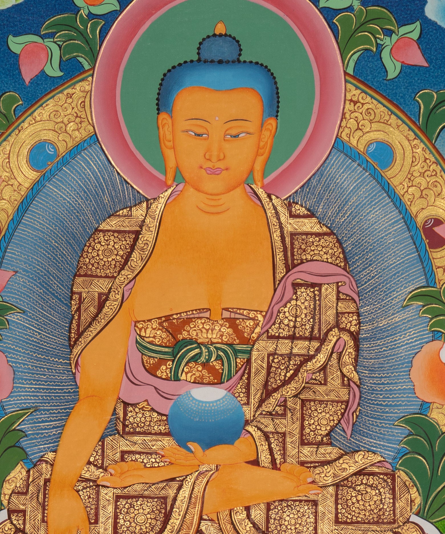 Thangka Painting of Shakyamuni Buddha - Sacred Painting
