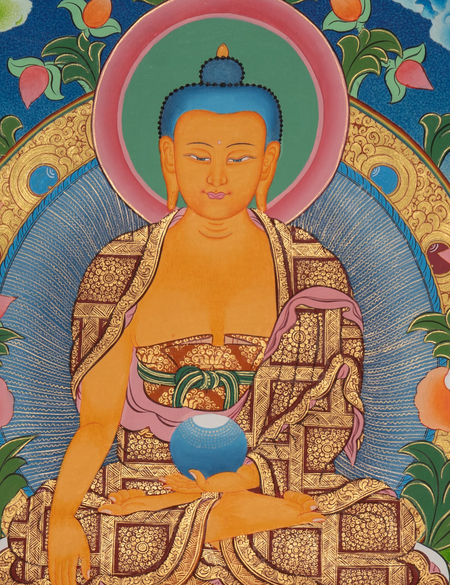 Thangka Painting of Shakyamuni Buddha - Sacred Painting