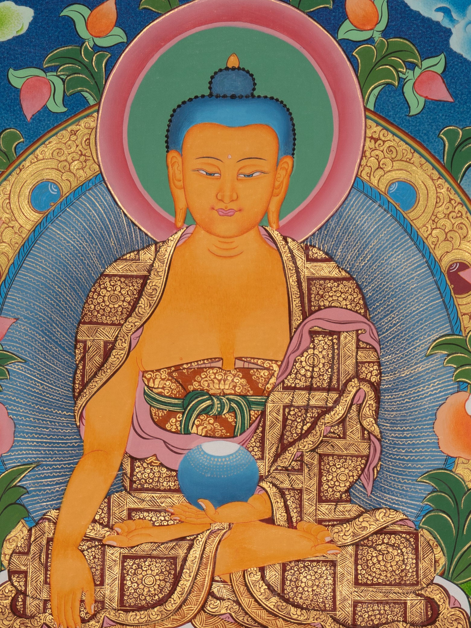 Thangka Painting of Shakyamuni Buddha - Sacred Painting
