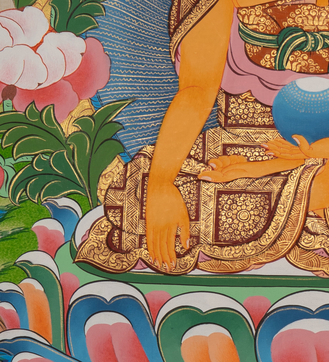 Thangka Painting of Shakyamuni Buddha - Sacred Painting