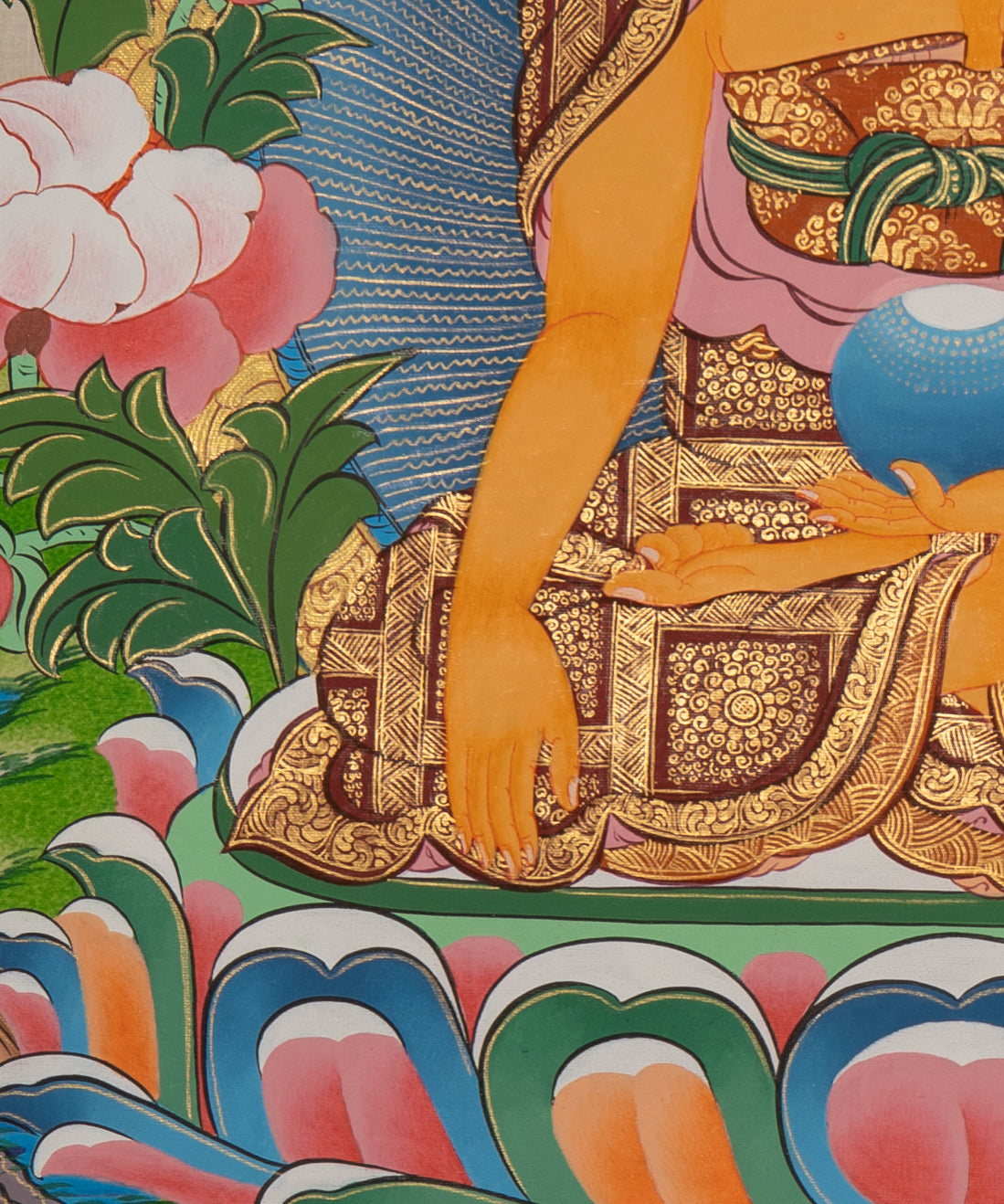 Thangka Painting of Shakyamuni Buddha - Sacred Painting