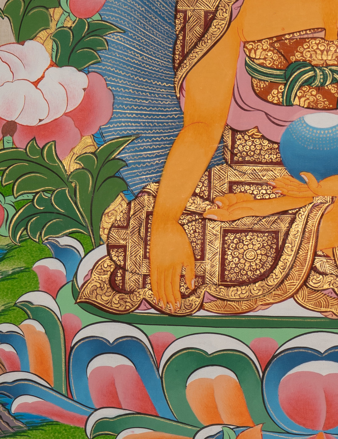 Thangka Painting of Shakyamuni Buddha - Sacred Painting
