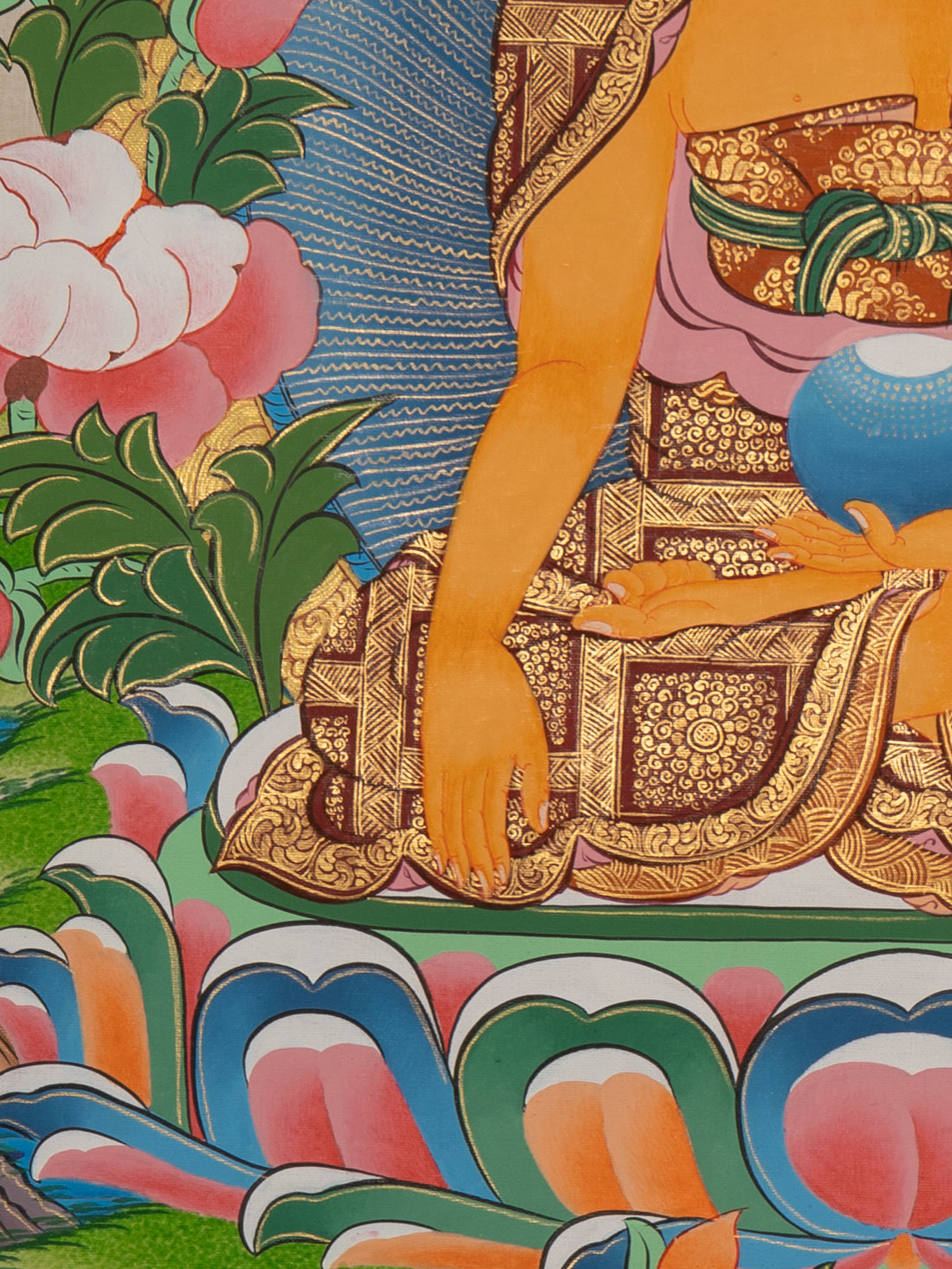 Thangka Painting of Shakyamuni Buddha - Sacred Painting