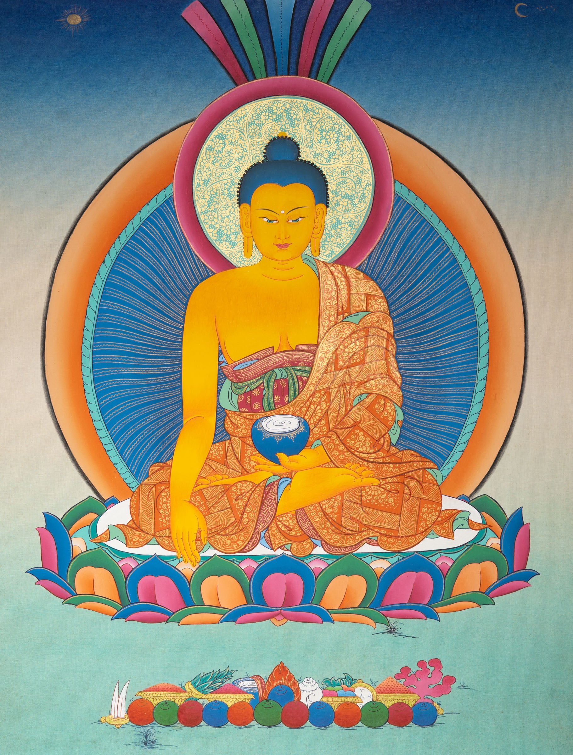 Tibetan art of  Shakyamuni Buddha - Himalayas Shop