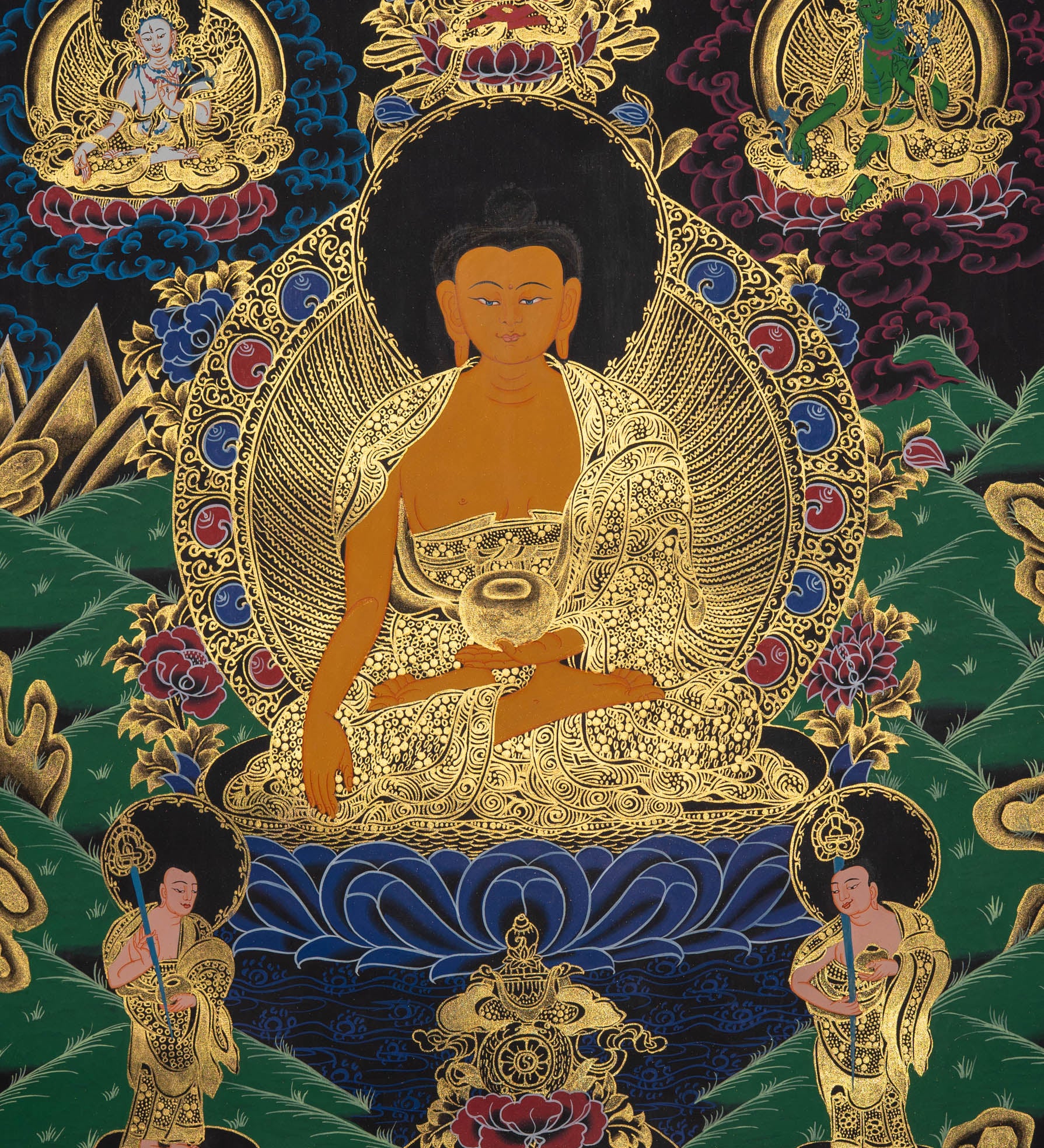 Shakyamuni Thangka - Sacred Painting