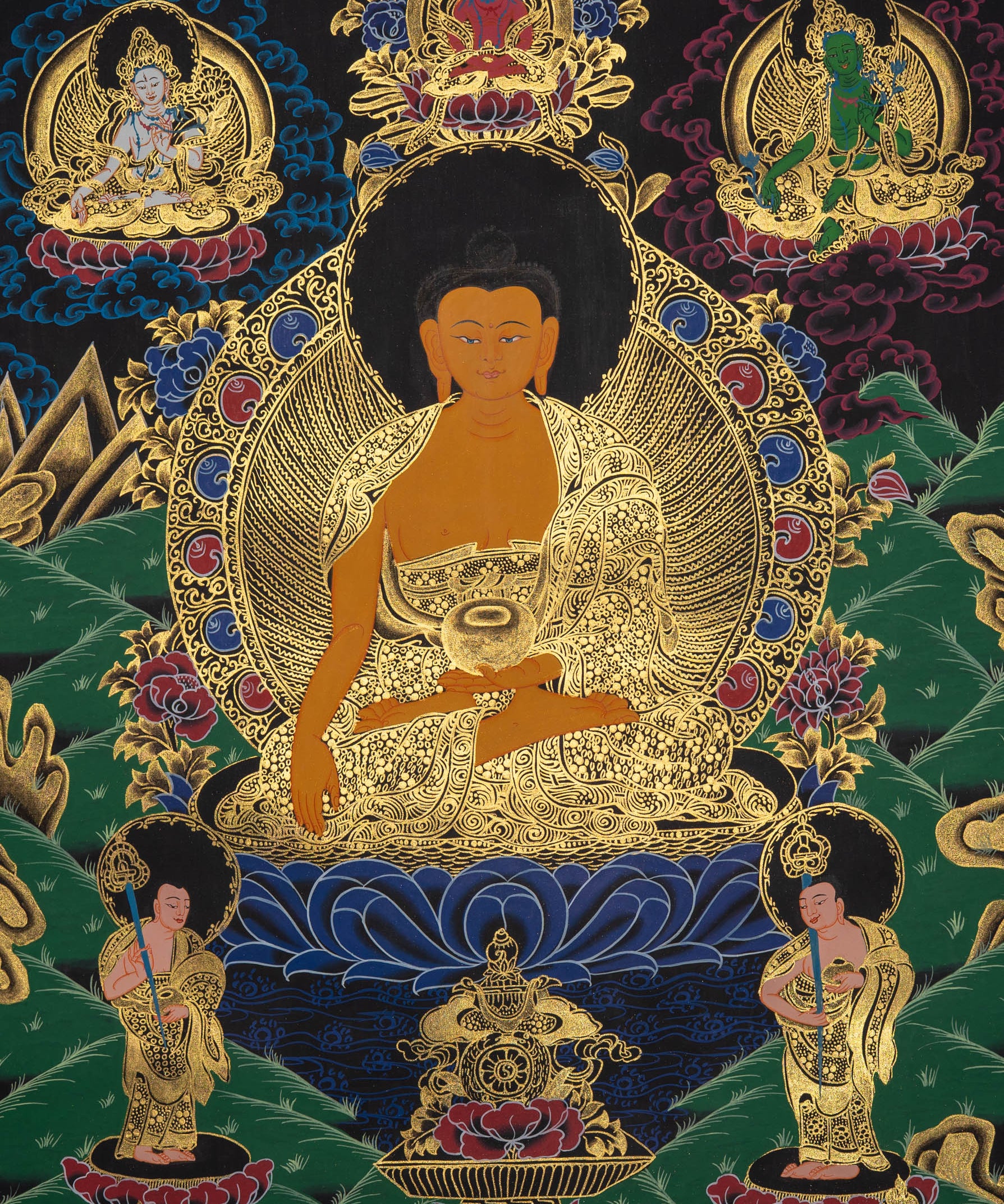 Shakyamuni Thangka - Sacred Painting