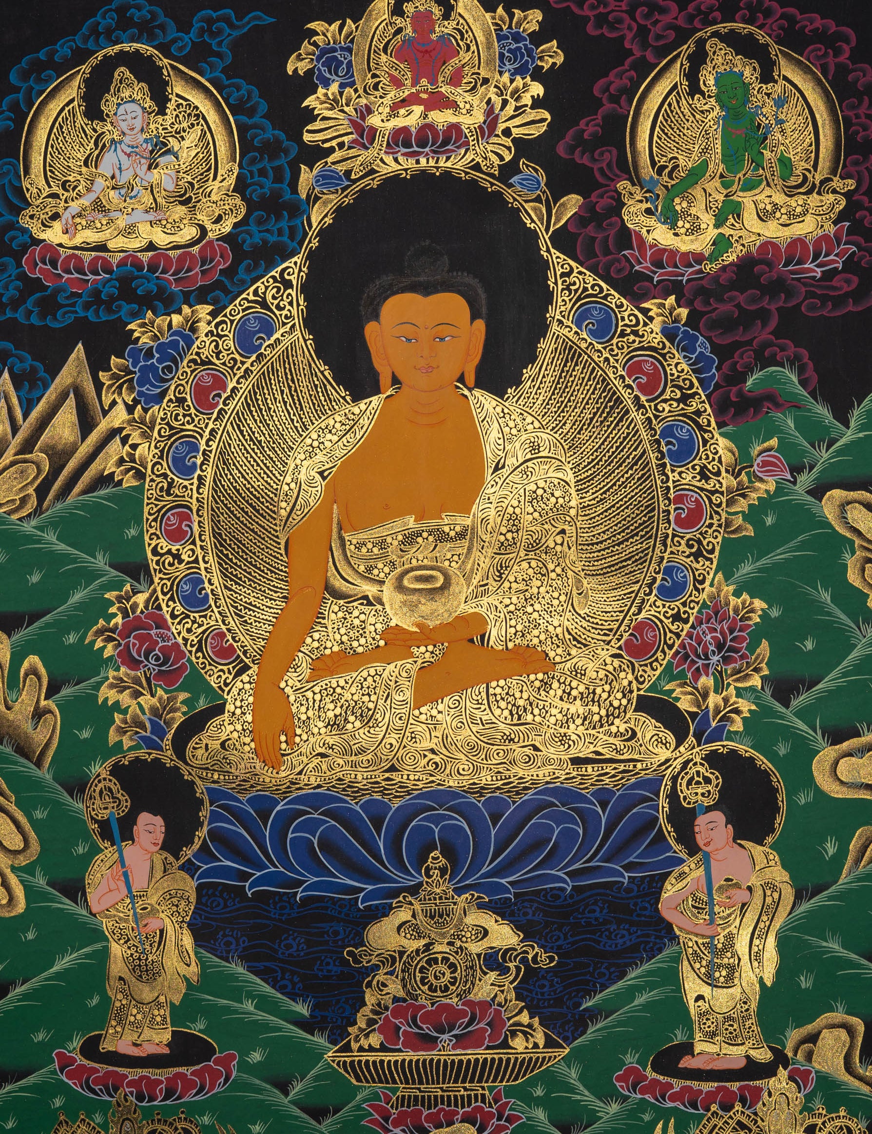 Shakyamuni Thangka - Sacred Painting