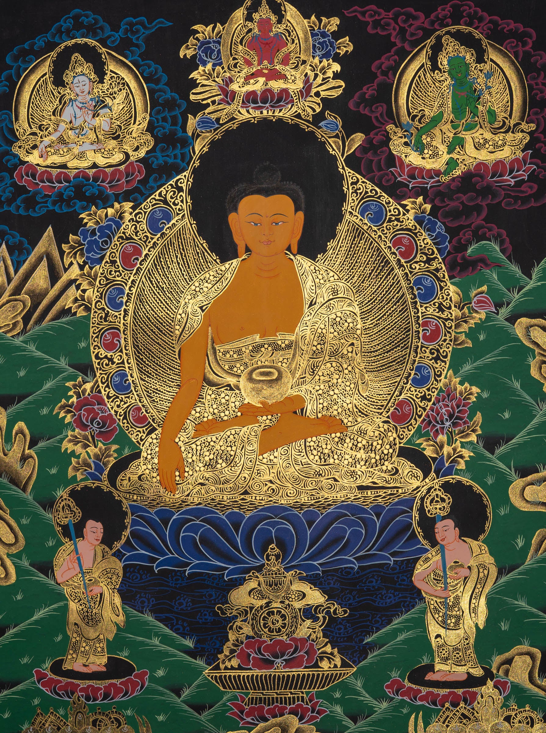 Shakyamuni Thangka - Sacred Painting