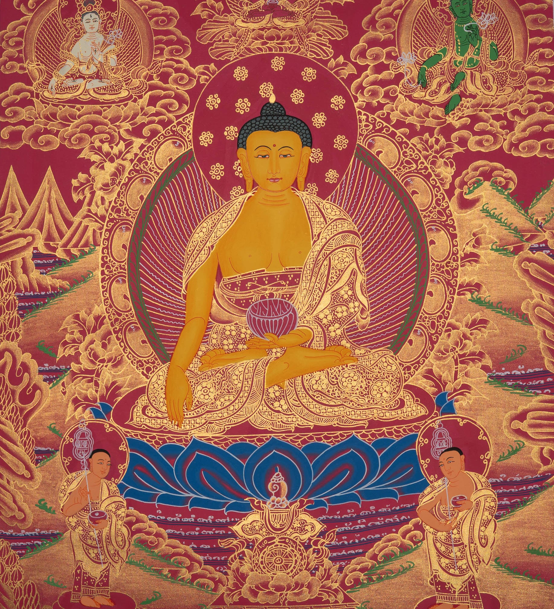 Shakyamuni Buddha Thangka - Tibetan Painting