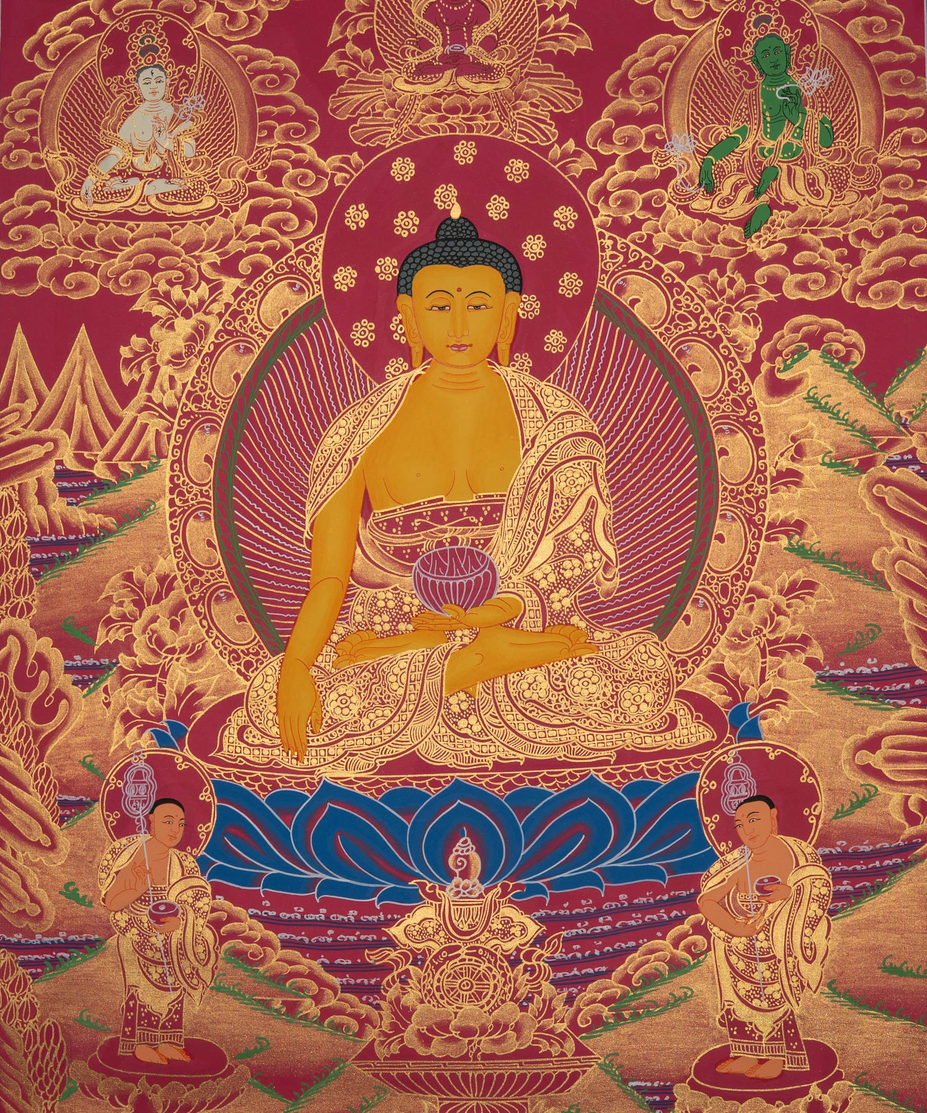 Shakyamuni Buddha Thangka - Tibetan Painting