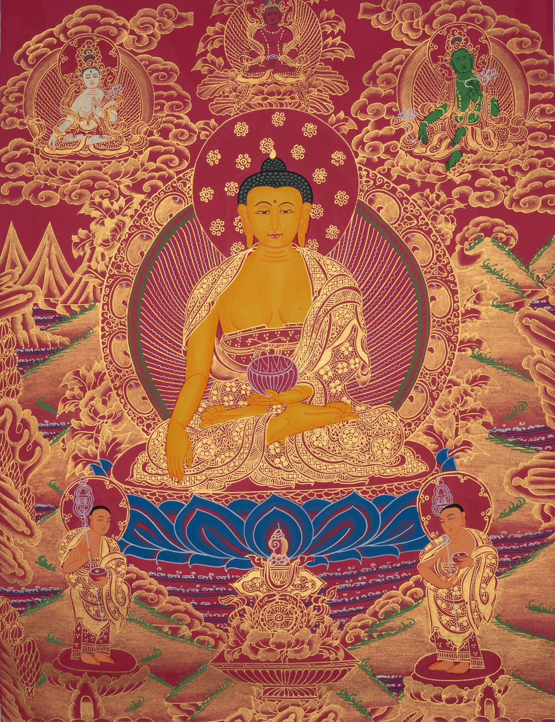 Shakyamuni Buddha Thangka - Tibetan Painting