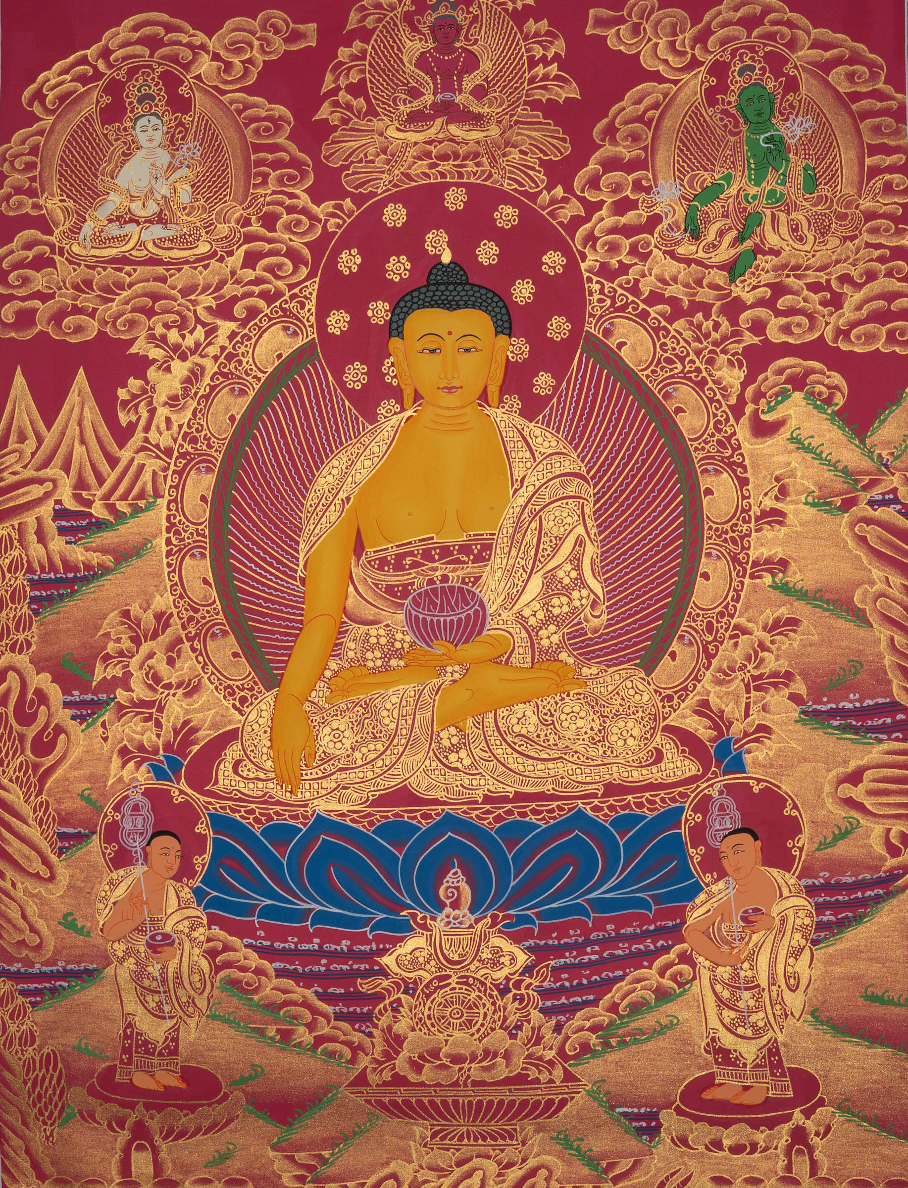 Shakyamuni Buddha Thangka - Tibetan Painting