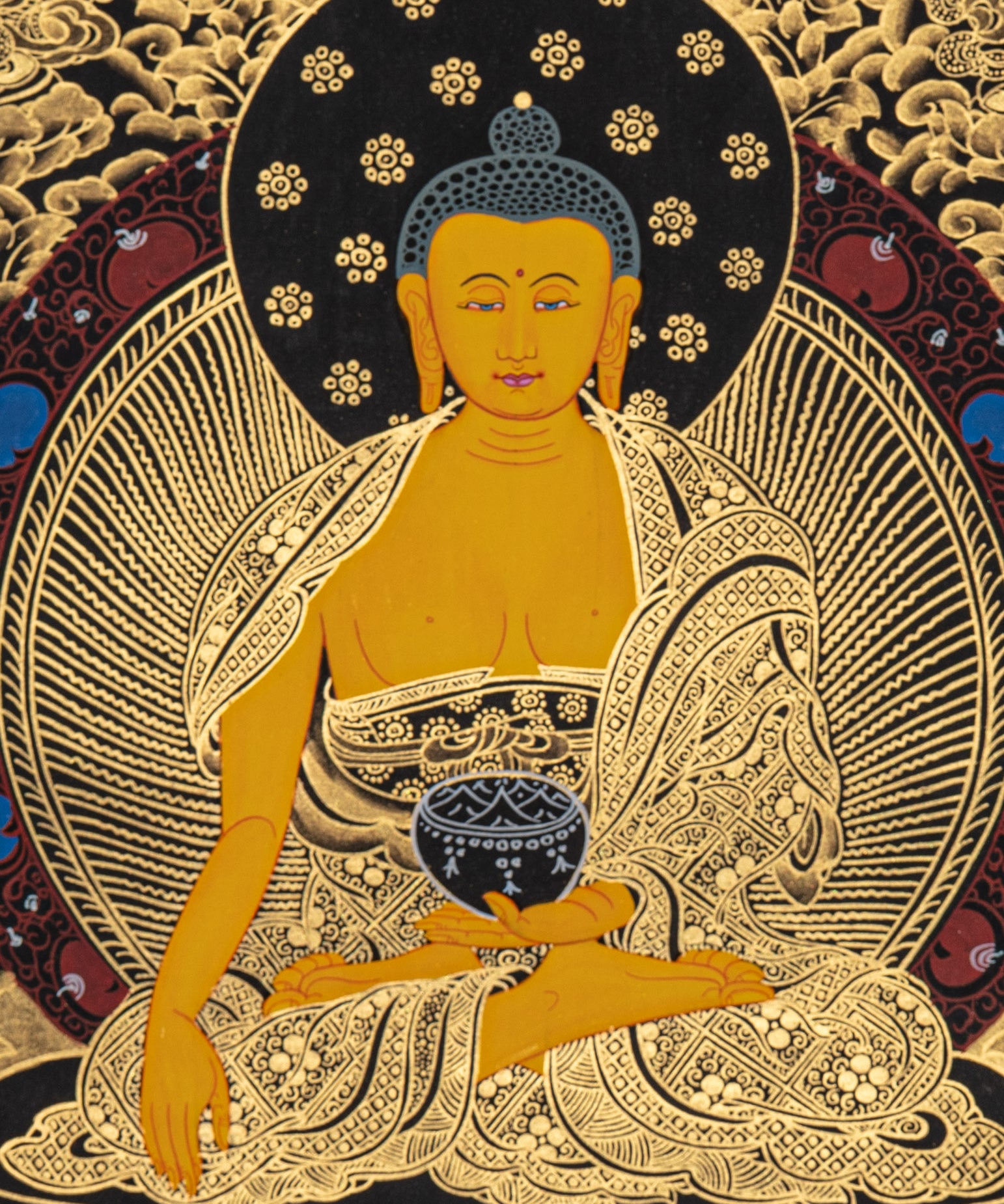 Enlightened Buddha Thangka - Wall hanging decor