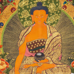 Shakyamuni Buddha Thangka - Handpainted Art