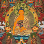 Shakyamuni Buddha Thangka - Handpainted Art