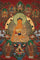 Shakyamuni Buddha with 5 Dhyani Buddhas - Tibetan Art