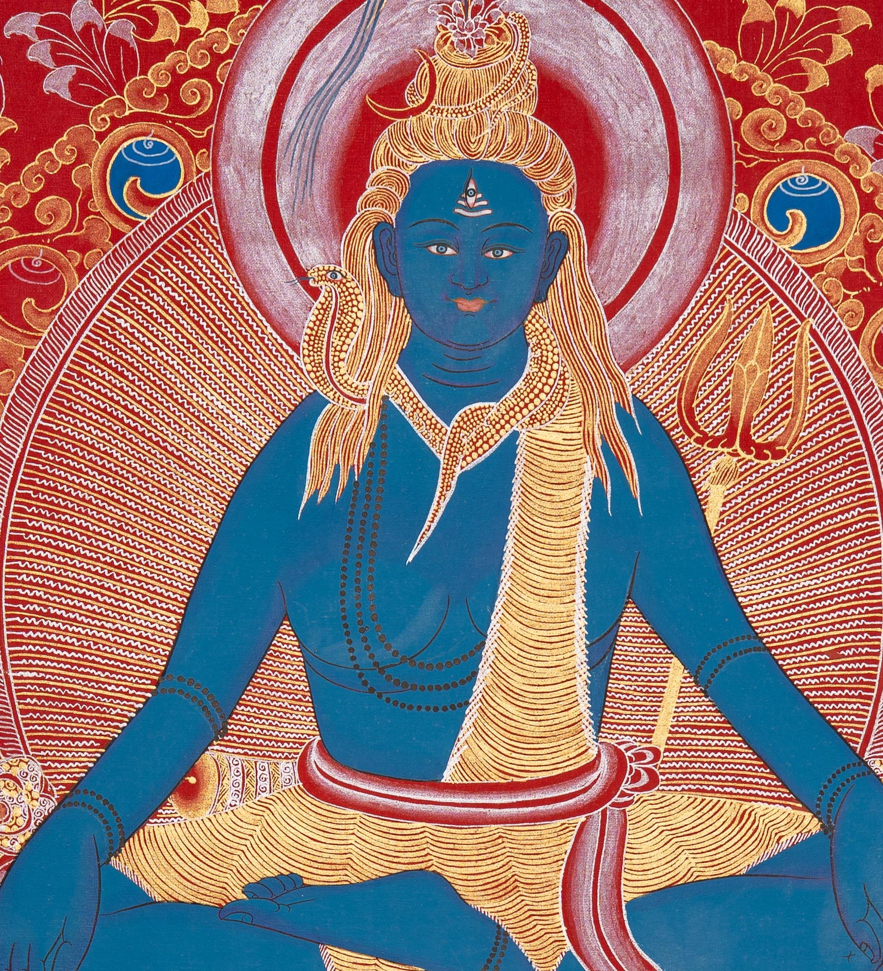 Handpainted Shiva Thangka Painting