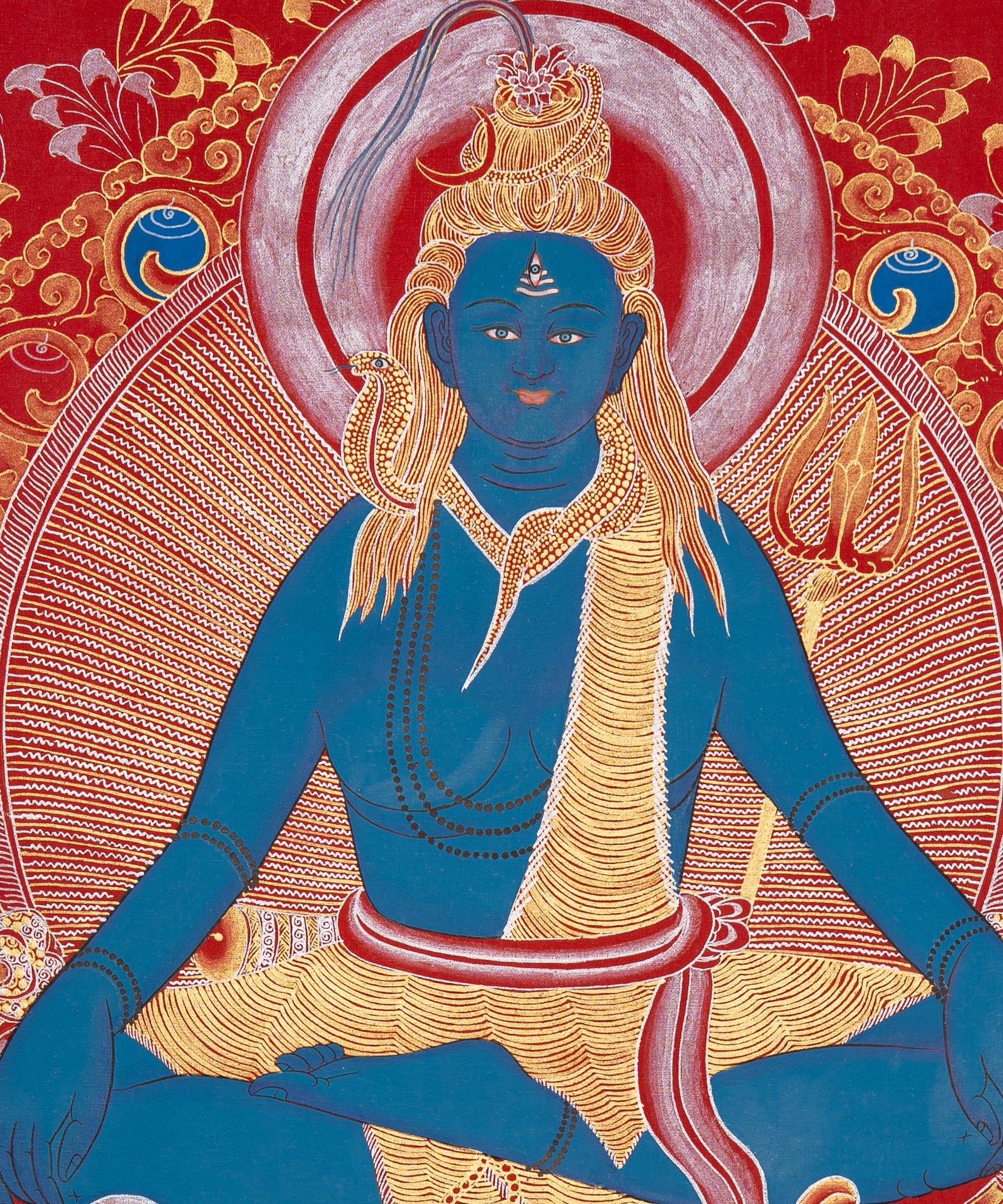 Handpainted Shiva Thangka Painting