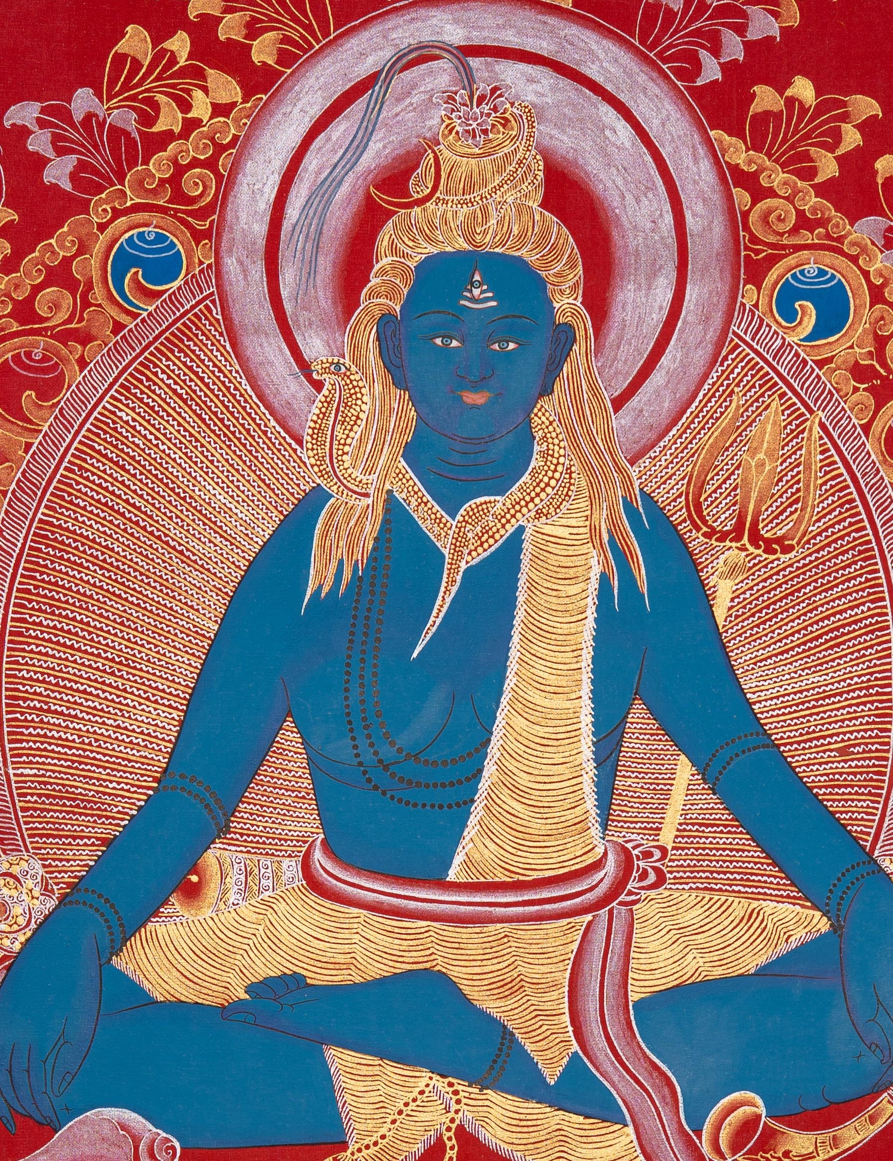 Handpainted Shiva Thangka Painting