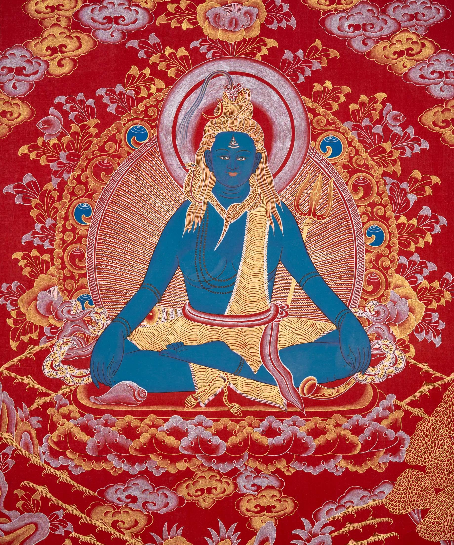 Handpainted Shiva Thangka Painting