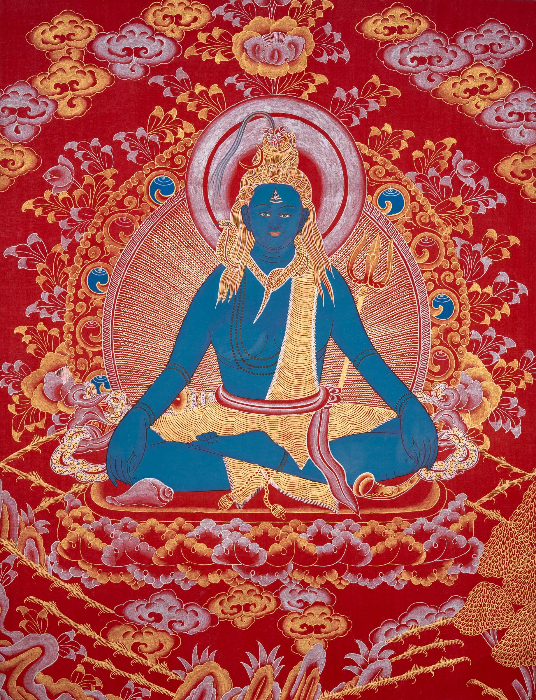 Handpainted Shiva Thangka Painting