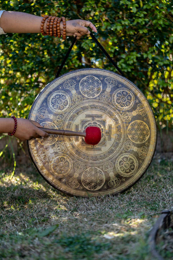 Shri Yantra Gong for sound therapy.