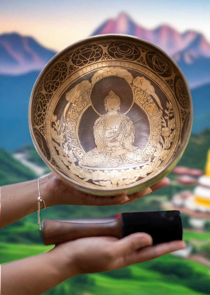 Amitabha Singing Bowl - Handmade singing bowl