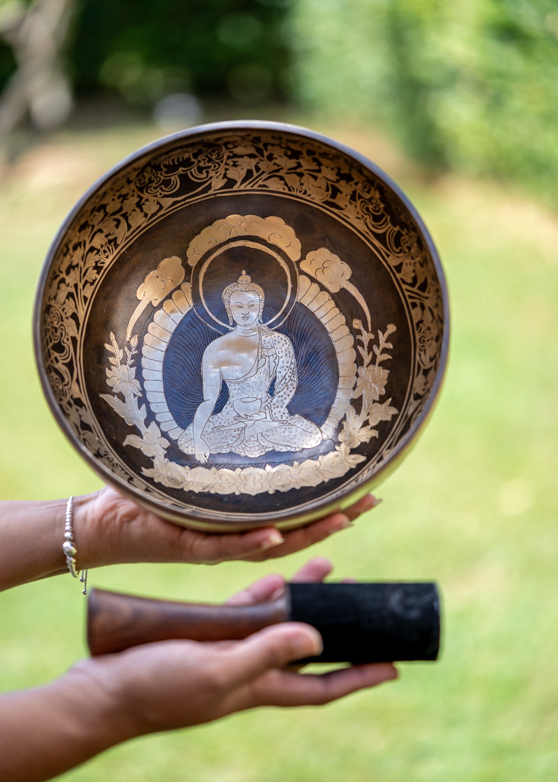  Amitabha Singing Bowl - Tibetan Bowl for meditation practice.