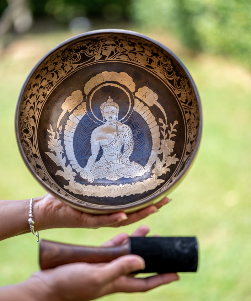  Amitabha Singing Bowl - Tibetan Bowl for meditation practice.