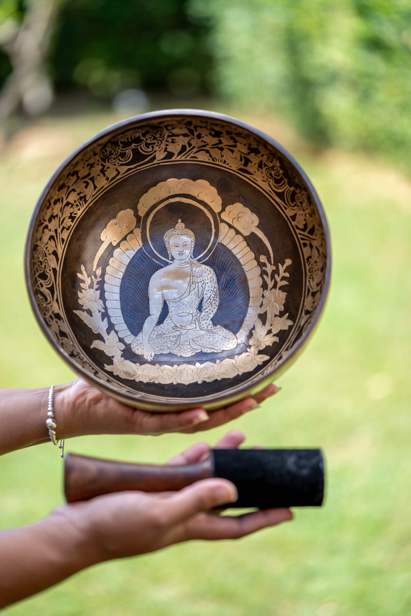  Amitabha Singing Bowl - Tibetan Bowl for meditation practice.