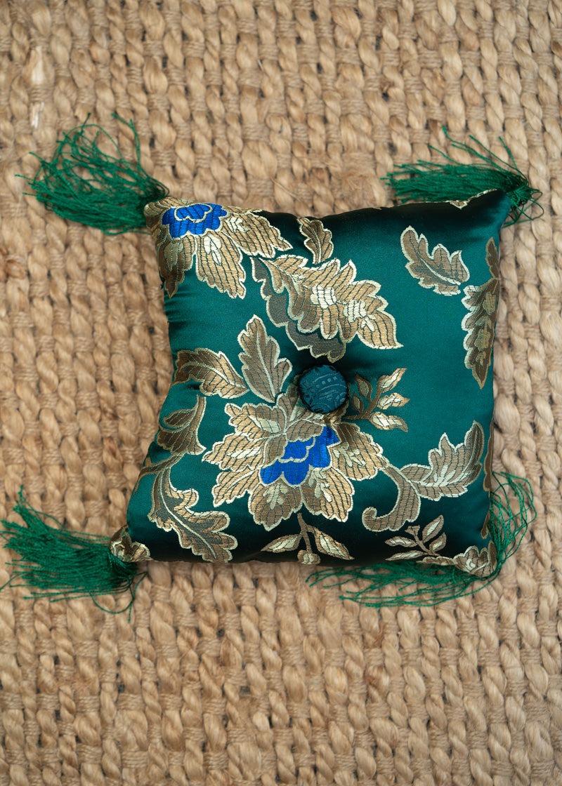 Green Square Cushion