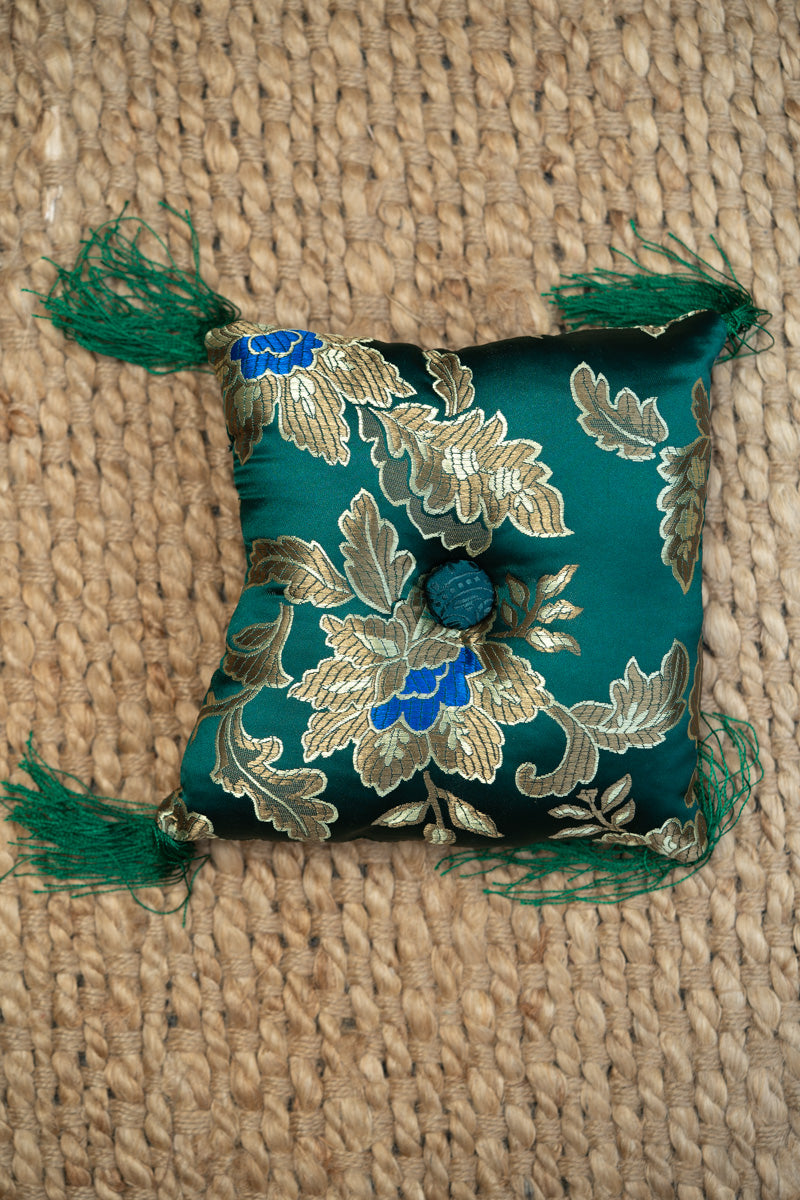 Green Square Cushion