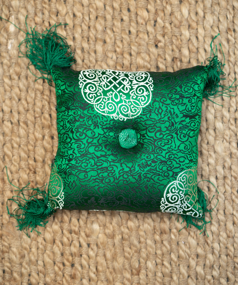 Green Square Cushion