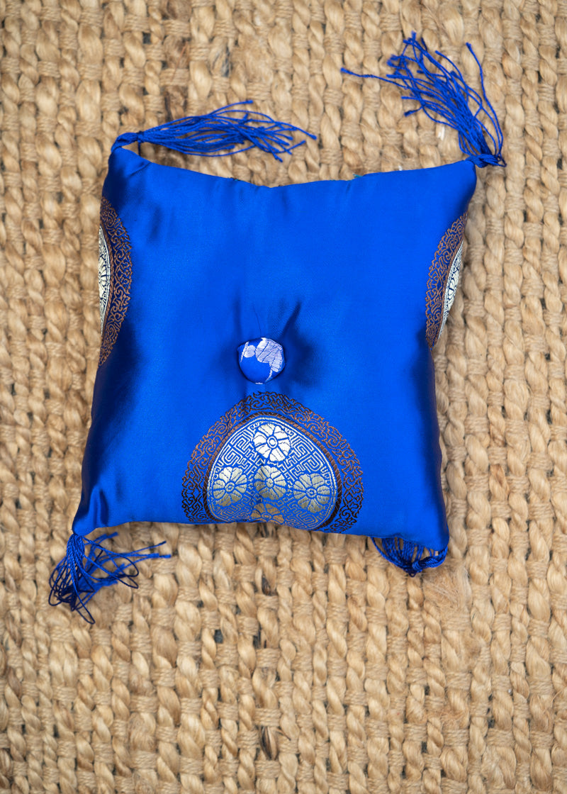 Dark Blue Square Cushion - Himalayas Shop