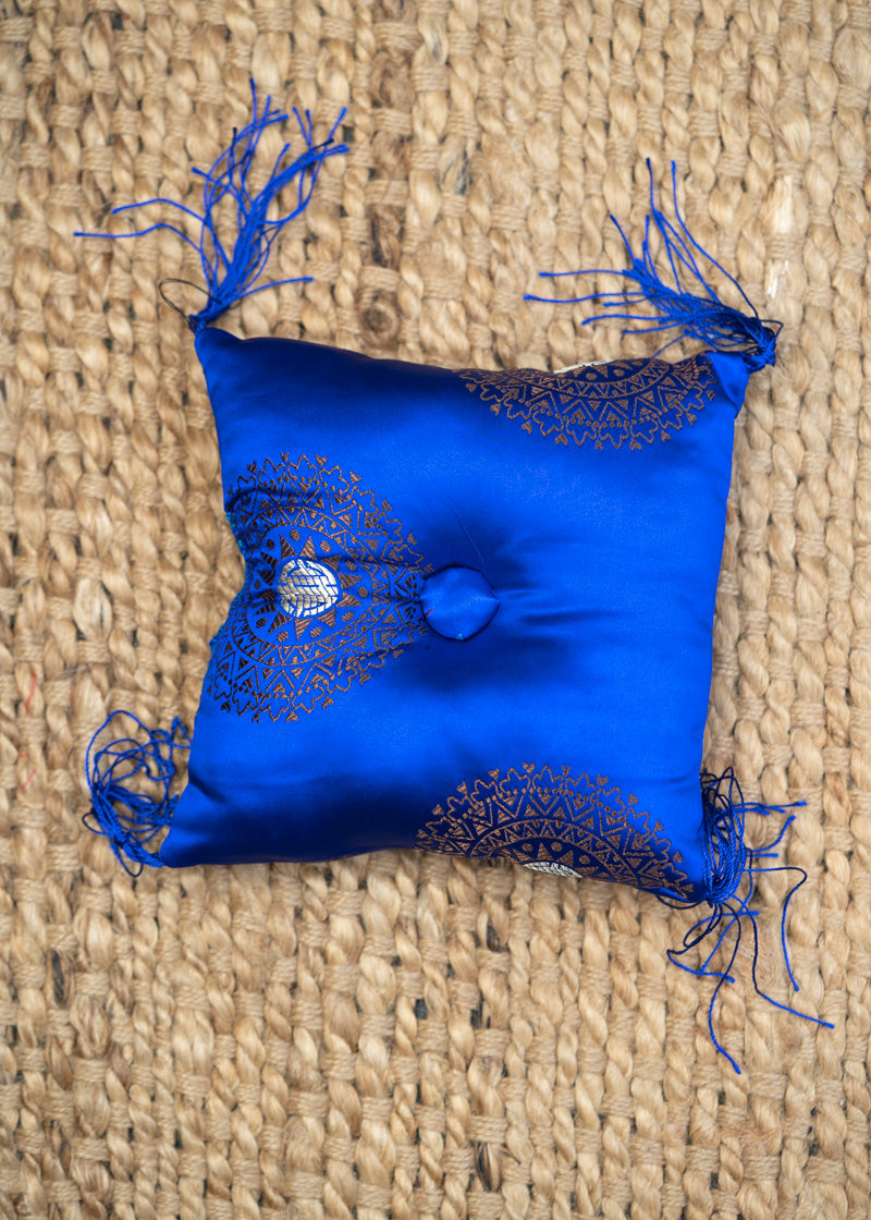 Dark Blue Square Cushion - Himalayas Shop