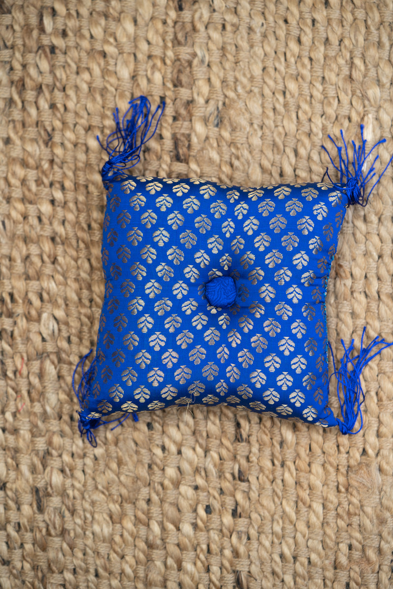 Dark Blue Square Cushion - Handmade Cushion 