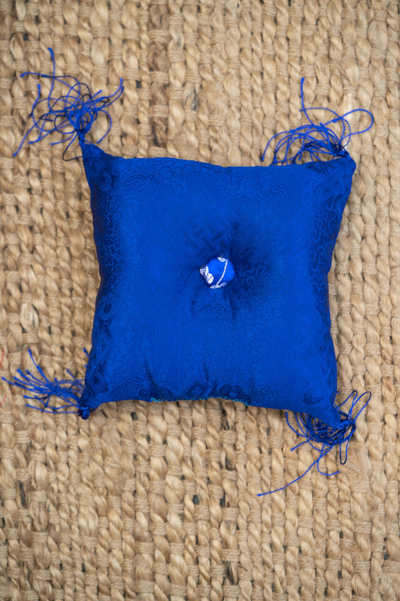 Dark Blue Square Cushion - perfect for your singing bowl