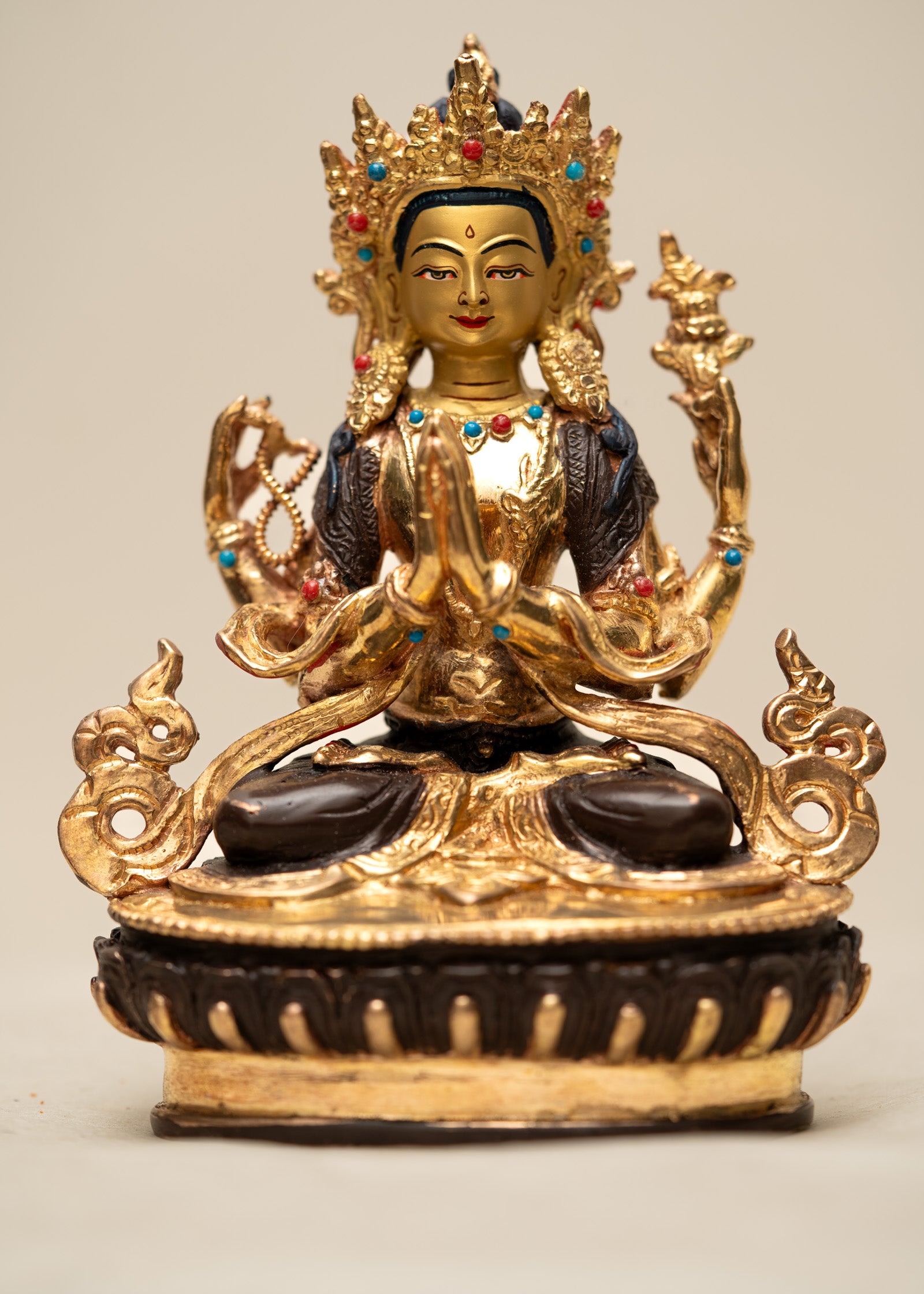 Chengresi Statue - Handcrafted Tibetan statue 